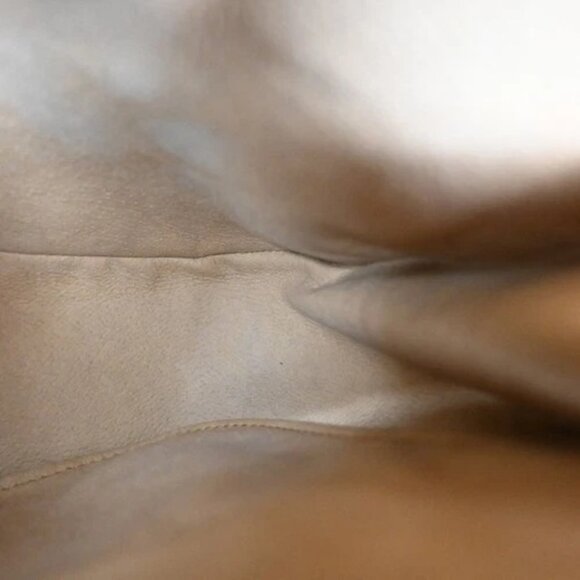 GUCCI Logo Sherry GG Pattern 2set Hand Bag PVC Leather Brown Italy 86TA227 - Picture 7 of 12